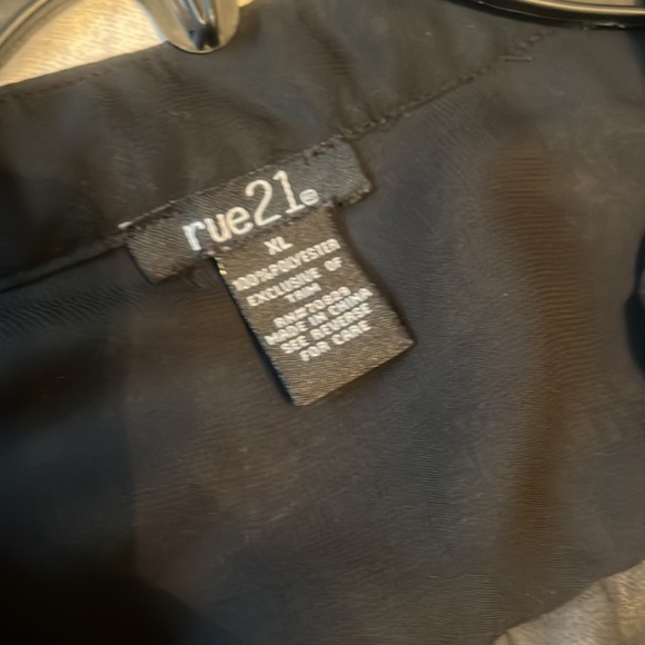 Sheer Black Rue 21 Top Blouse Size XL - Picture 3 of 8
